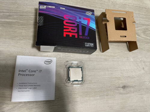 Intel Core I7 9Th Gen I7-9700K Cpu Coffee Lake 3.6 Ghz 4.9 Turbo Lga 1151