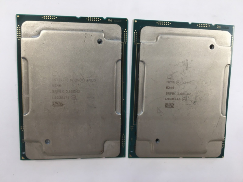 Lot 2 -Intel Xeon Gold 6240 Srf8X  2.60Ghz 24.75Mb 18Core Cpu Lga3647 - Damaged