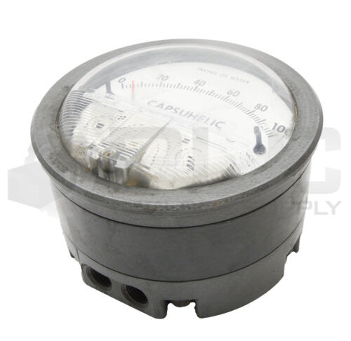 Dwyer Instruments Capsuhelic W30H Dt Differential Pressure Gauge 4100C