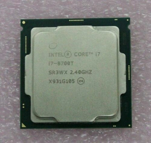 Intel Core I7 8700T Cpu Processor 6 Cores 12 Threads 2.4Ghz 35W