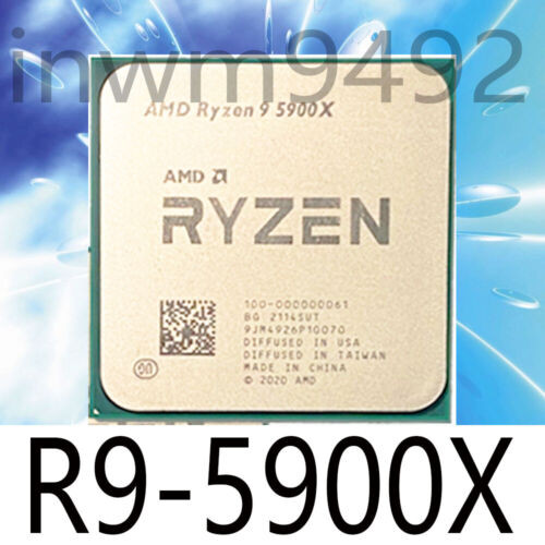 Amd Ryzen 9 5900X R9-5900X 3.7-4.8Ghz 12Core 24Thr 105W Socket Am4 Cpu Processor