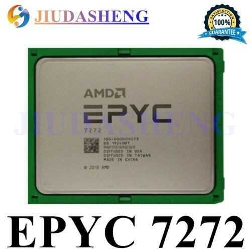 Amd Rome Epyc 7272 Cpu 2.90Ghz 12-Core 64Mb Sp3 Processor 120W No Vendor Lock