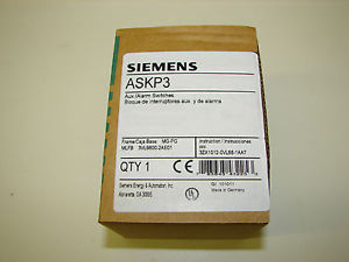 New  Siemens Askp3 Aux / Alarm Switches