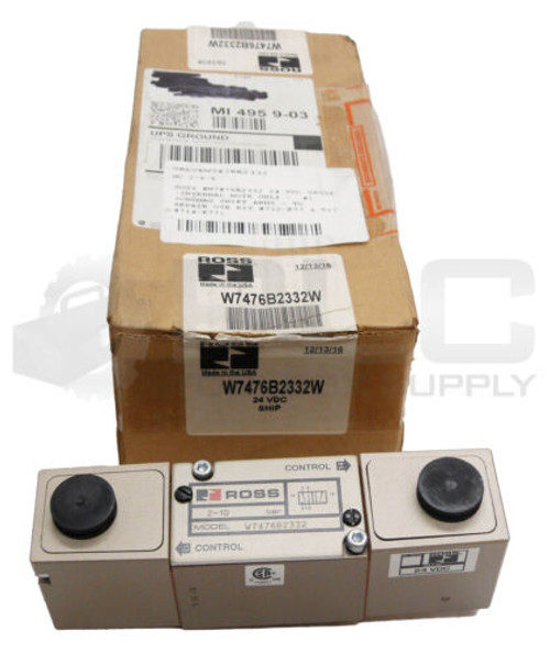 New Ross Controls W7476B2332W Solenoid Valve 24Vdc