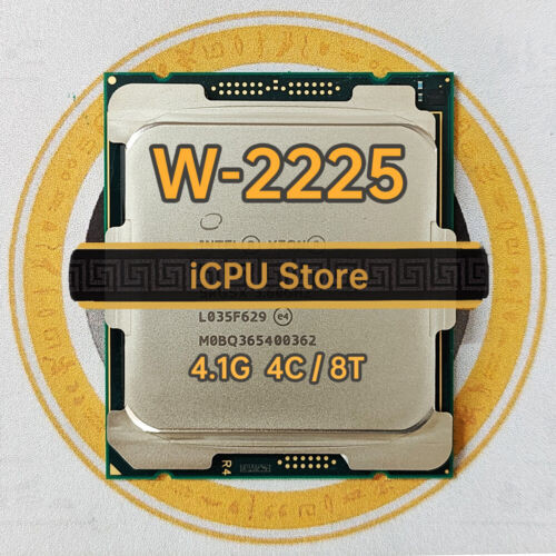Intel Xeon W-2225 Srh03 4.1Ghz 4Cores 8Threads 8.25Mb 105W Lga2066 C422 Cpu