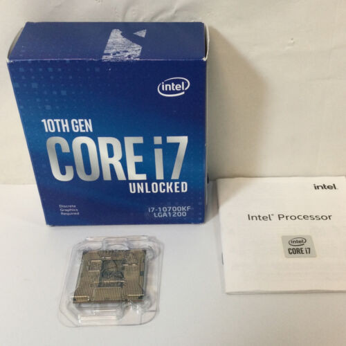Intel 10Th Gen Core I7 Silver I7-10700Kf 3.8Ghz Unlocked Desktop Processor Used