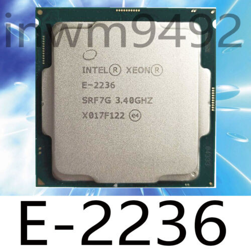 Intel Xeon E-2236 3.4-4.8Ghz 6Core 12Mb Lga1151 Cpu Processor Official Version