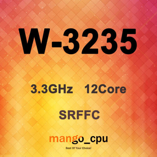 Intel Xeon W-3235 Srffc 3.3Ghz 12Cores 24Threads 19.25Mb 180W Lga3647 Cpu