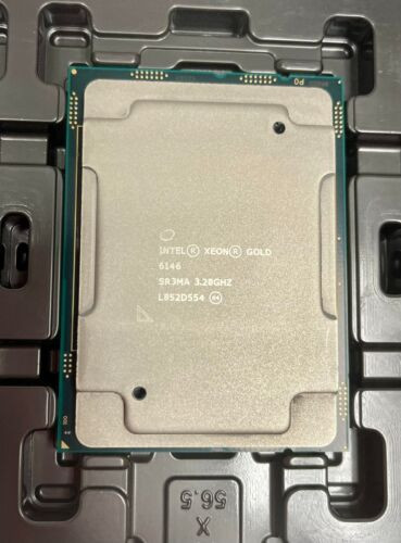 Intel Xeon Gold 6146 3.2Ghz 24.75Mb 12-Core 165W Lga3647 Sr3Ma