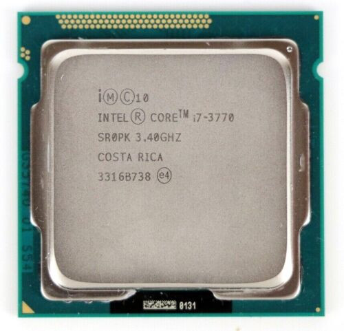 Intel Core I7-3770 3.4Ghz Quad Core Cpu Processor Sr0Pk Lga1155