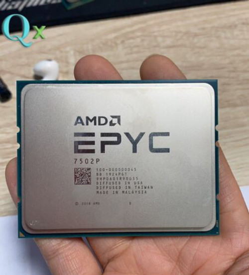 Amd Epyc 7502P Sp3 Cpu Processor 32 Cores  2.5Ghz Up To 3.35Ghz 180W 64 Threads