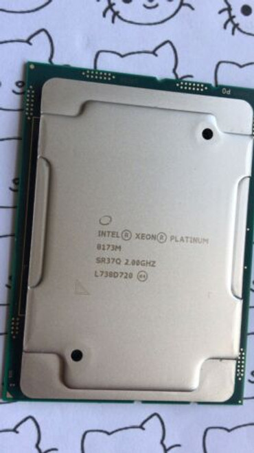 Intel Xeon Platinum 8173M Sr37Q 28-Core 2.0G Server Processor  Skylake-Sp Cpu