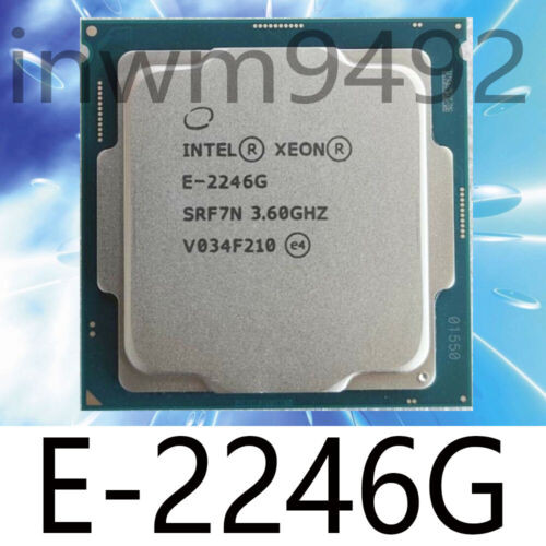 Intel Xeon E-2246G 3.6-4.8Ghz 6Core Srf7N Lga1151 Cpu Processor Official Version