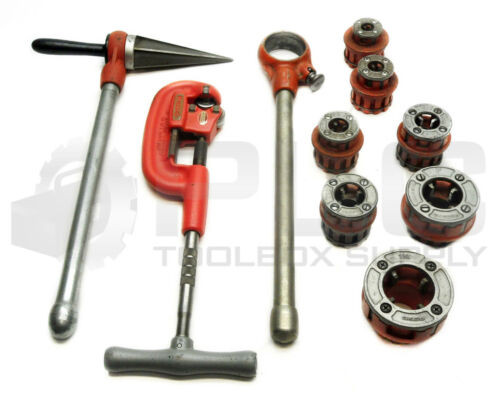 Ridgid 111-R Pipe Threader Pipe Cutter 2A/202 Reamer Set, 1/8" - 1-1/4"