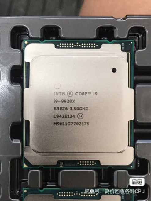 Intel Core I9 9920X 3.50Ghz 19Mb Cache 12-Core Cpu Processor Lga2066 Srez6 X299