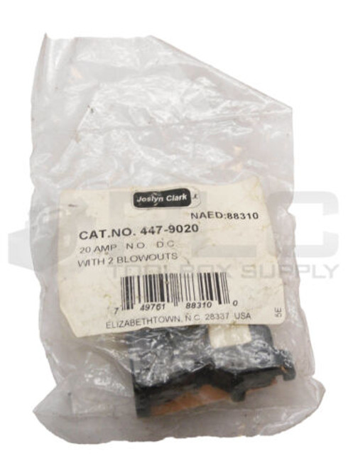 Sealed New Joslyn Clark 447-9020 Contact Block 20A 2 Blowouts