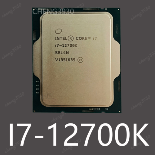 Intel Core I7-12700K 3.60Ghz 12 Cores 20 Threads Lga-1700 Cpu Processor