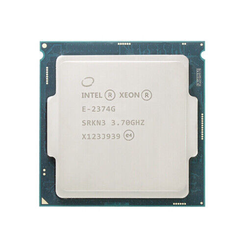 Intel Xeon E-2374G Processor Cpu 4-Core 3.70Ghz~5.0Ghz Lga-1200 Tdp-80W P750