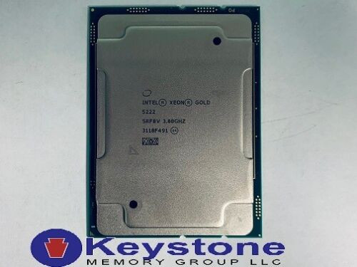 Intel Xeon Gold 5222 Srf8V 3.80Ghz 16.5Mb Quad Core Lga3647 Cpu Km