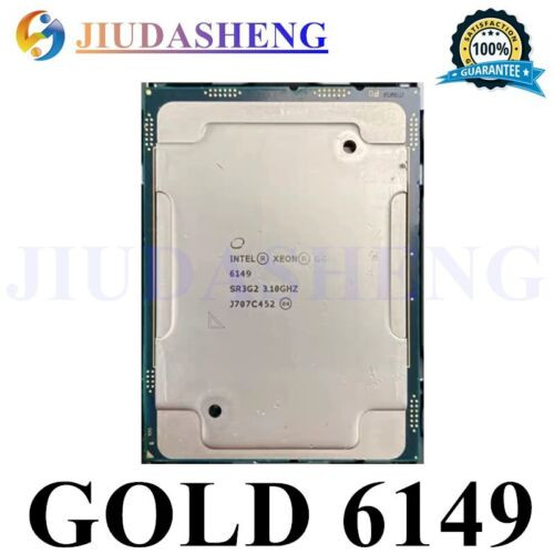 Intel Xeon Gold 6149 Sr3G2 3.10 Ghz 16-Core 32Threads Lga3647 Cpu Processor