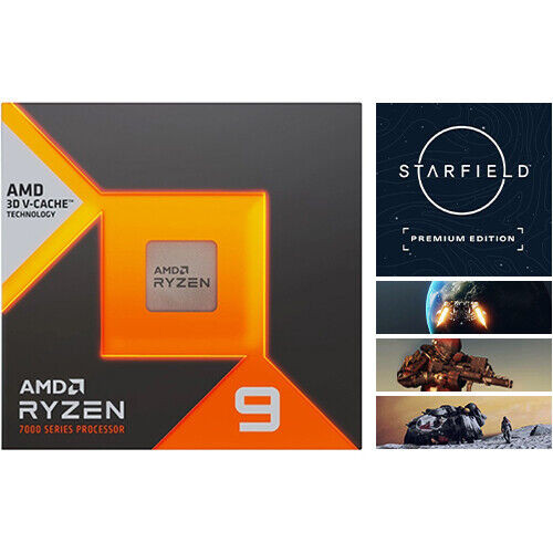 Amd Ryzen 9 7950X3D Gaming Processor + Starfield Premium Edition (Email Delivery