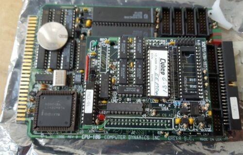 Computer Dynamics Inc Cpu-186/Cdx-Mem/Clock Processor Board   (Br5.3B1)