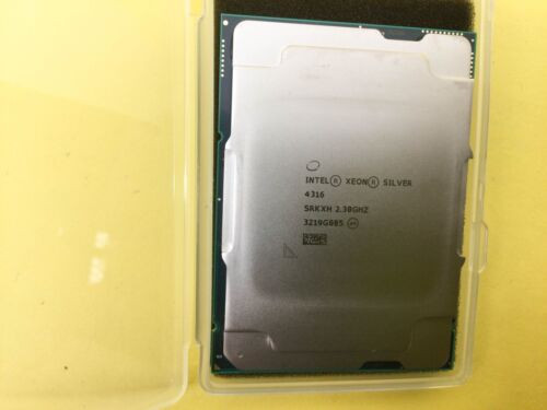 Srkxh Intel Xeon Silver 4316 20-Core 2.30Ghz 30Mb L3 Cache 150W Cpu