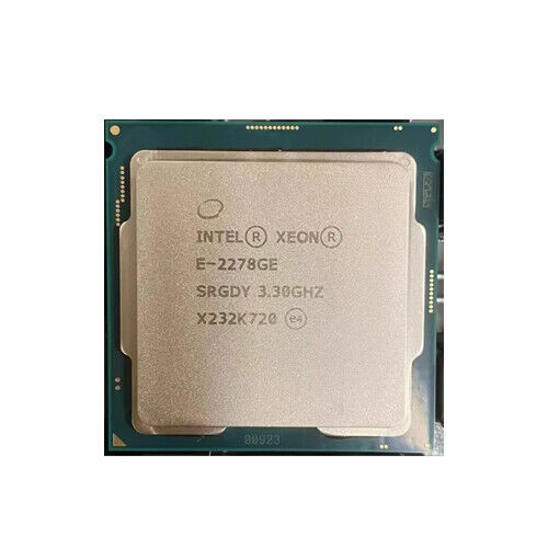 Intel Xeon E-2278Ge Processor Cpu 8-Core 3.30Ghz~4.70Ghz Lga-1151 Tdp-80W Uhd630