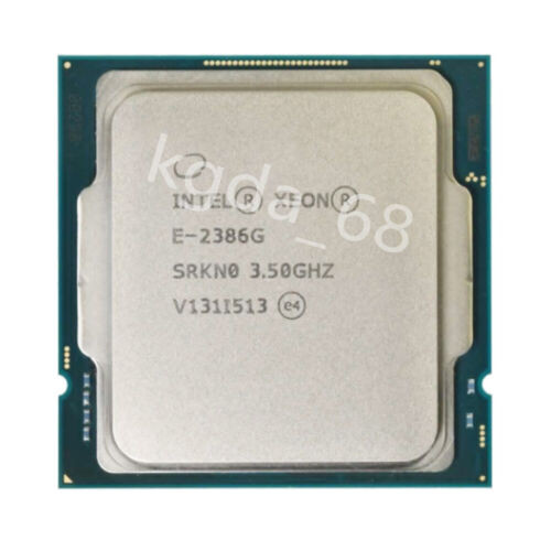 Intel Xeon E-2386G Srkn0 3.50Ghz 6-Core 12M C252 C256 95W Lga-1200 Cpu Processor
