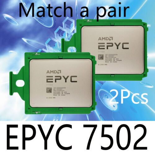 Amd Epyc Match A Pair For 7502 7452 7402 7352 7F52 Cpu Server