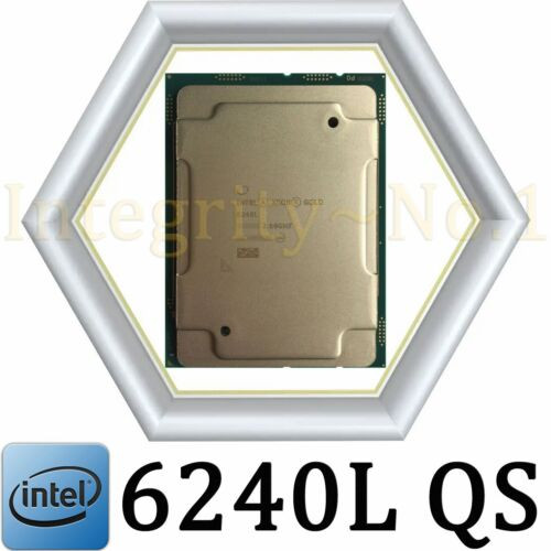 Intel Xeon Gold 6240L Qs 2.60Ghz 18-Core Lga-3647 Cpu Processor For 4.5Tb Ram