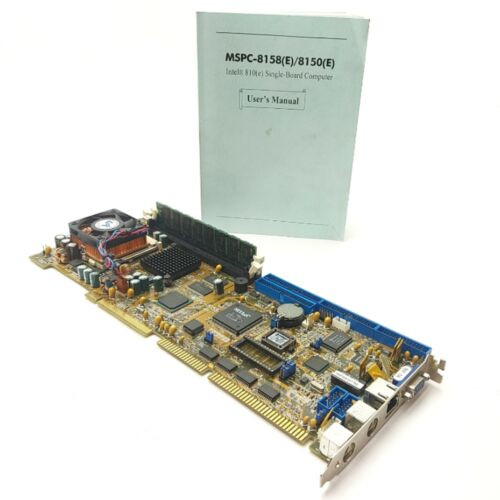 Macrotek Mspc-8158 Single Board Computer, Intel Celeron 566Mhz, 128Mb Ram, Picmg