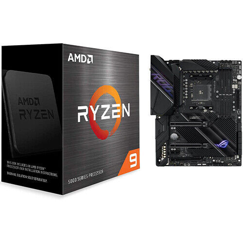 Amd Ryzen 9 5900X 12-Core 24-Thread Desktop Processor + Asus Rog Crosshair Viii