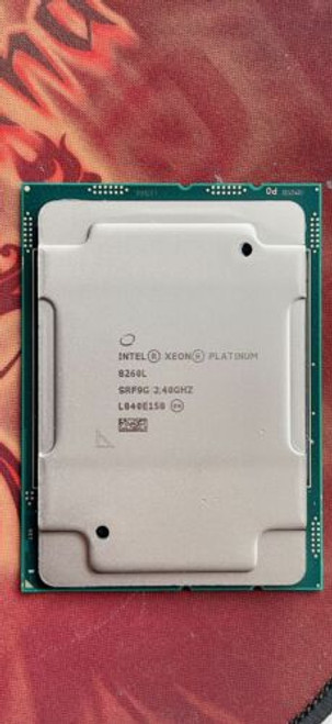 Intel Xeon Platinum 8260L Qs Processor 24 Core 2.4G Stepping 6 Cpu