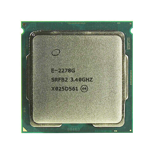 Intel Xeon E-2278G Processor Cpu 8-Core 3.40Ghz~5.0Ghz Lga-1151 Tdp-80W P630