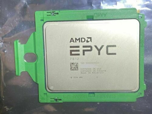 Amd Epyc 7B12 Cpu Rome 100-000000020 64 Core 128 Thread 2.25 Ghz / 3.30 Ghz 240W