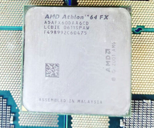 Amd'S Top Fx60 Dual Core Processor 939 Pin Adafx60Daa6Cd High Collectible Value