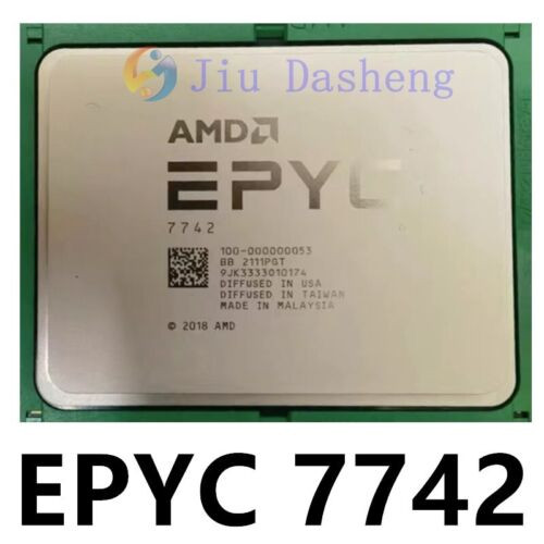 Amd Epyc 7742 Processor 64-Core 2.25Ghz 256Mb 225W Sp3 Cpu Server No Vendor Lock