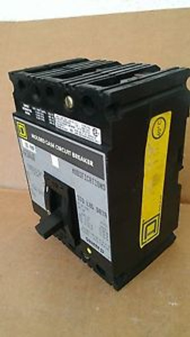 Used Square D FAL36030  3 pole 30 amp 600 vac lug to lug molded case breaker