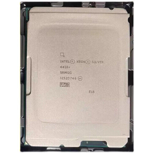 Intel Xeon Silver 4416+ Processor Cpu 20-Core 2.0G Tdp-165W Lga4677 Ddr5