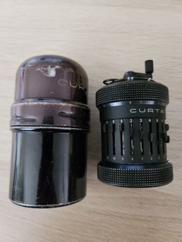 1955 Curta Rare Mechanical Calculator Type Ii505101 With Metal Case