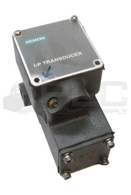 Siemens 77E8 I-P Transducer 4-20Ma 3-27Psig 15Vdc