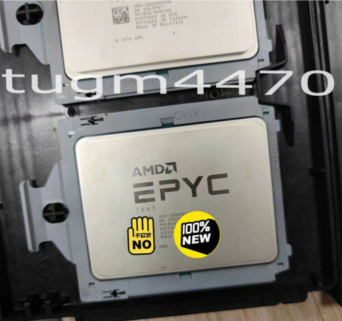 Amd Epyc 7663 Milan Cpu Processor 56-Core 2.0Ghz Sp3 240W Server 100-000000318