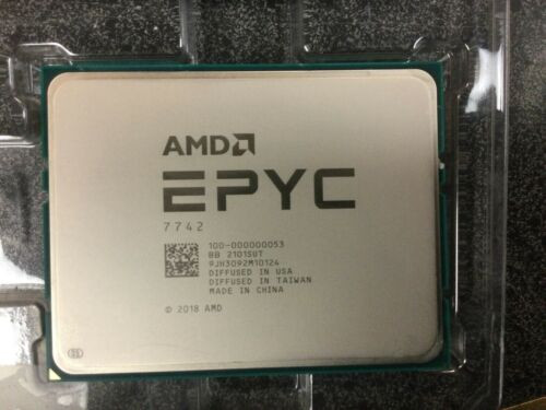 Used Amd Epyc 7742 100-000000053 2.25Ghz Socket Sp3 Lga 4094 64 Core Cpu