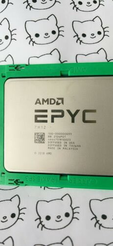 Amd Epyc 7H12 64C 2.6Ghz 100-000000055  256Mb Series 7002 Socket Sp3 280W Cpu