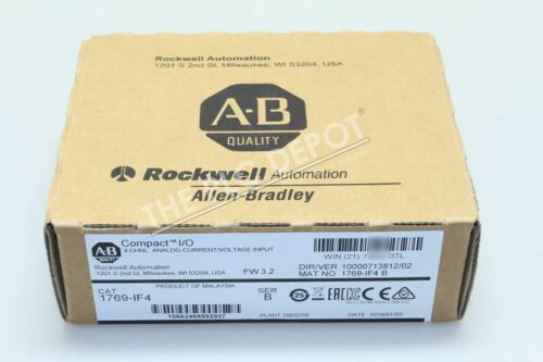 Factory Sealed Allen-Bradley 1769-If4 /B Compactlogix 4-Ch Analog Input Module