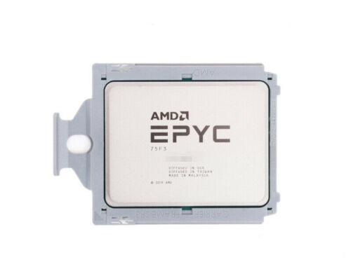 Amd Epyc 75F3 Cpu 100-0000313 32-Cores Milan Processor 256Mb L3 Unlocked New-