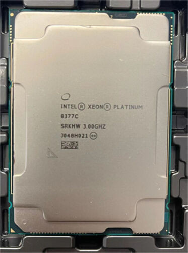 Intel Xeon 8377C Retail Version 32 Core 3.0Ghz Frequency Tdp330W Support Optane