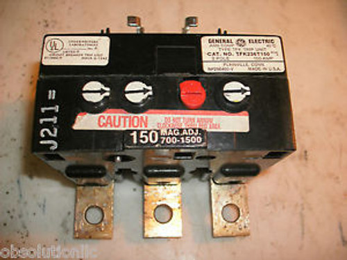 GENERAL ELECTRIC TFK TRIP UNIT TFK236T150 3 POLE 150 AMP