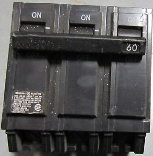 GE GENERAL ELECTRIC THQB32060  240 VAC  60 A  3 Pole CIRCUIT BREAKER